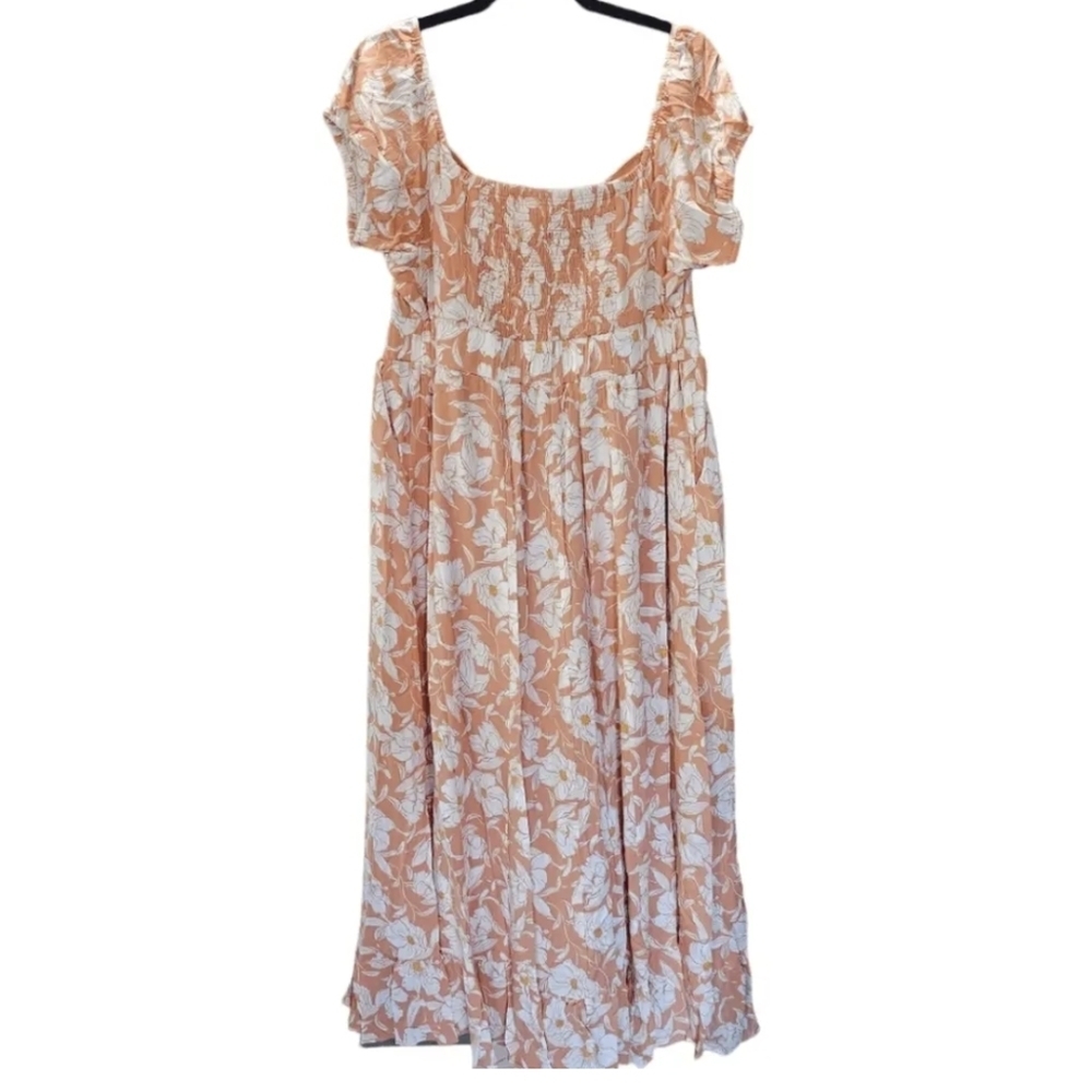 Maxi Gauze Off Shoulder Tie Front Dress - Picture 7 of 9